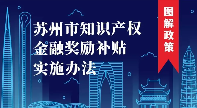 一图读懂 | 《苏州市知识产权金融奖励补贴实施办法》