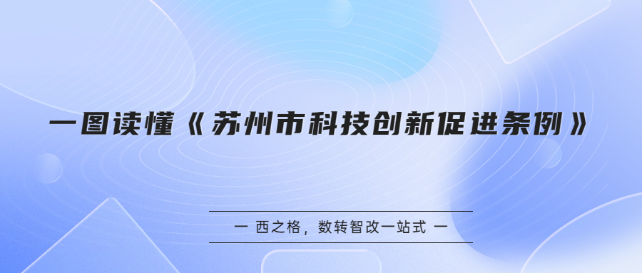 一图读懂《苏州市科技创新促进条例》