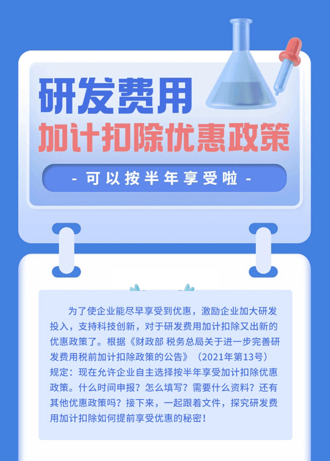 研发费用加计扣除优惠政策可以按半年享受了(图1)